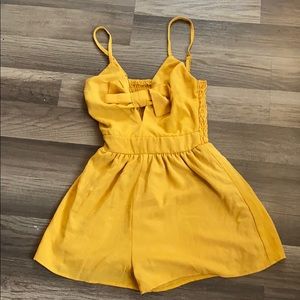 Small Fashion Nova golden romper